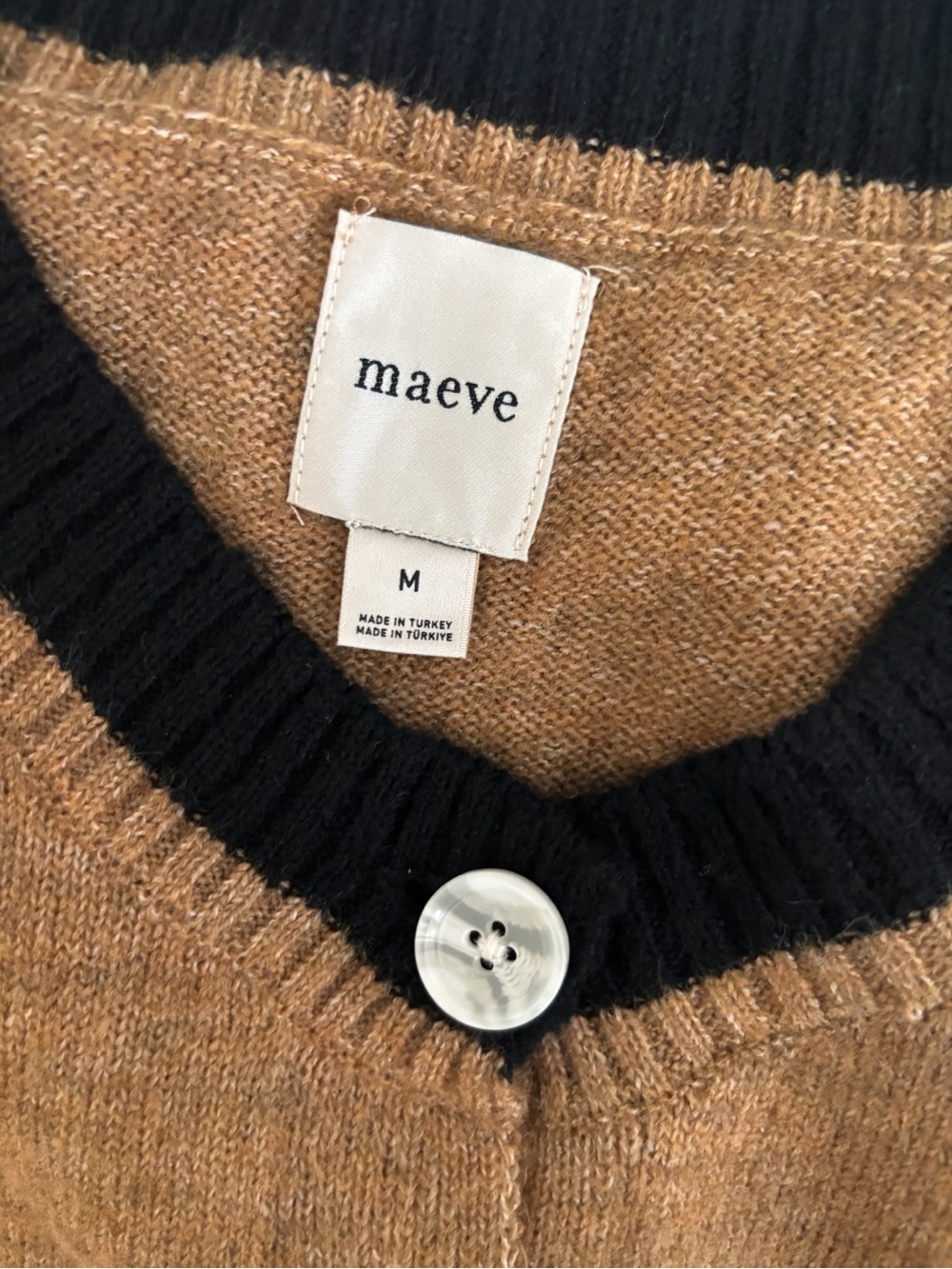 Maeve Anthropologie Striped Cardigan Sweater Vest Medium - Picture 5 of 6